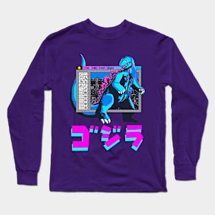 [ゴジラ] Godzilla Vaporwave Long Sleeve T-Shirt